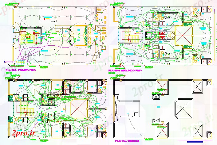 دانلود نقشه معماری نصب و راه اندازی برق ساختمان های مسکونی (کد65973)