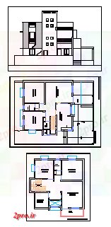دانلود نقشه مسکونی ، ویلایی ، آپارتمان پیشنهاد طراحی خانه مسکونی 36 در 41 متر (کد65986)