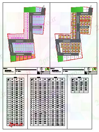 دانلود نقشه مسکونی ، ویلایی ، آپارتمان طراحی توطئه چیدمان با جدول SqMt طراحی 33 در 50 متر (کد66015)