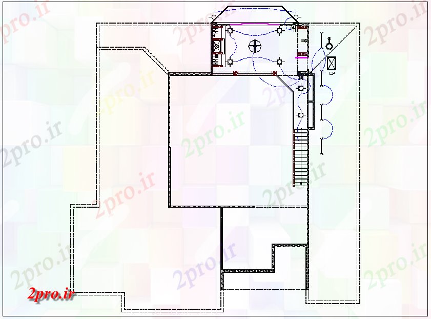 دانلود نقشه مسکونی ، ویلایی ، آپارتمان طراحی از ساختار 74 در 80 متر (کد66045)