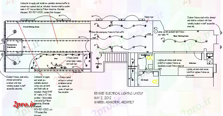 دانلود نقشه معماری تجدید نظر طرحی روشنایی گیاه قهوه (کد66051)