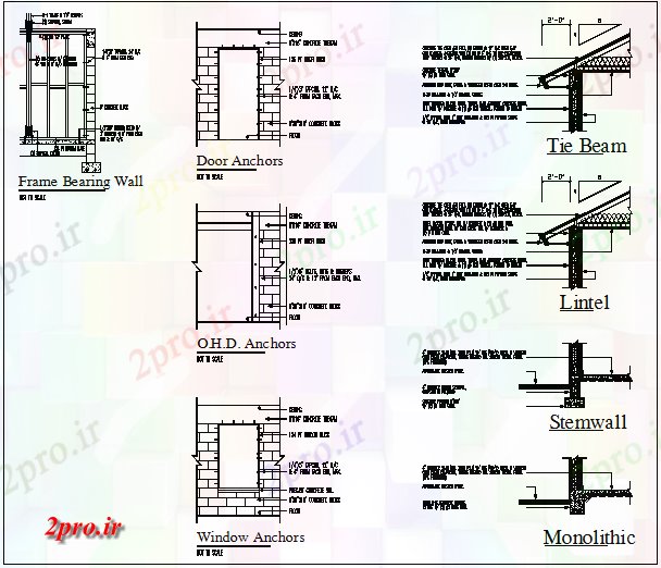 دانلود نقشه جزئیات ساختار جزئیات ساختار پرتو و  ستون  (کد66069)