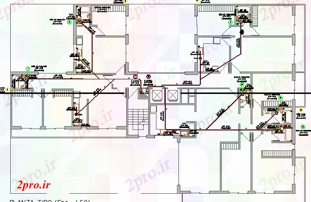 دانلود نقشه ساختمان اداری - تجاری - صنعتی ساختمان شرکت پروژه معماری (کد66122)