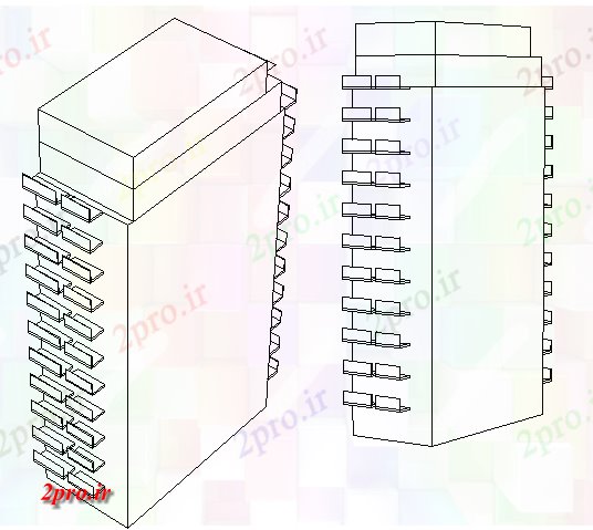 دانلود نقشه کارخانه صنعتی  ، کارگاه نصب و راه اندازی از گاز طبیعی ساختمان نما    (کد66124)