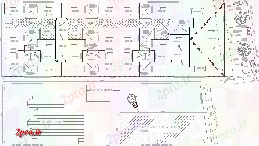 دانلود نقشه جزئیات ساخت و ساز سیاره ای عمومی و سقف گیاهی (کد66149)