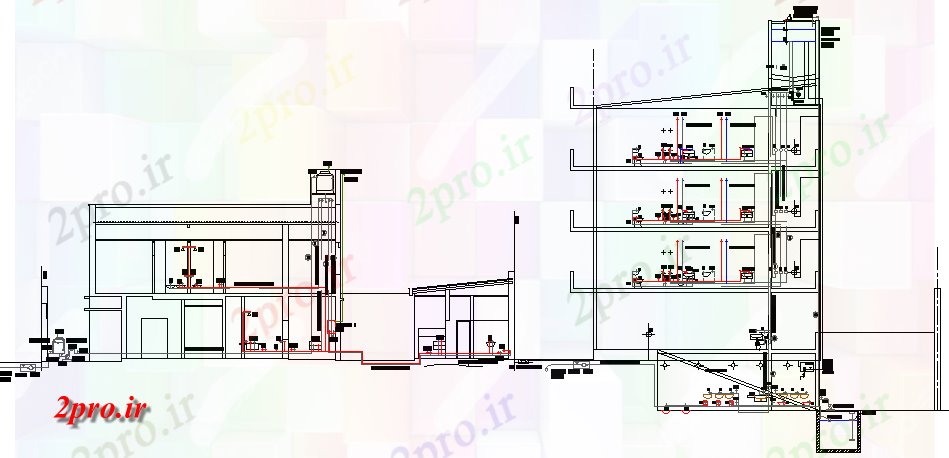 دانلود نقشه کارخانه صنعتی  ، کارگاه نصب و راه اندازی فاضلاب آب گاز ساخت بخش (کد66155)