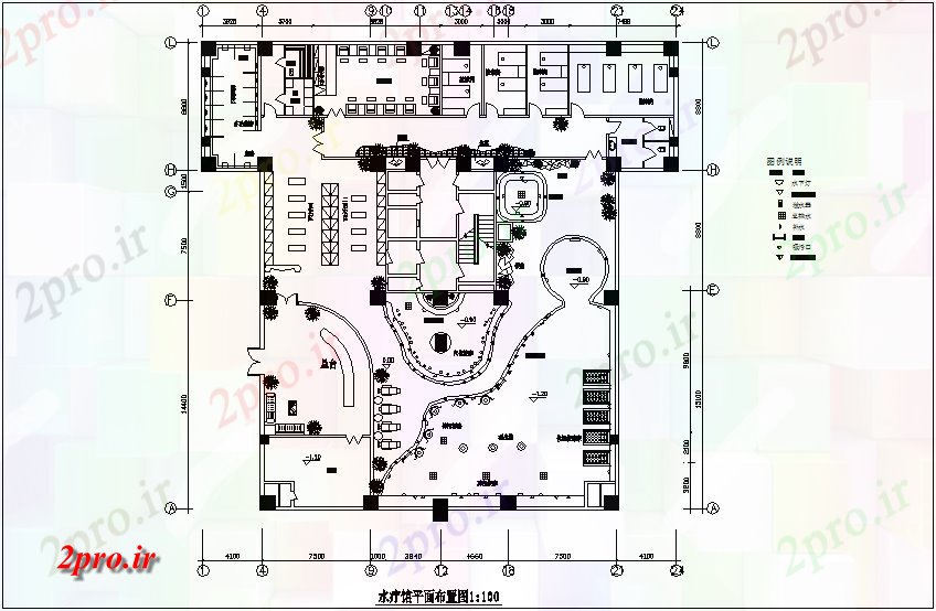دانلود نقشه بلوک حمام و توالتآبگرم طراحی معماری با نمای حمام کردن (کد66222)