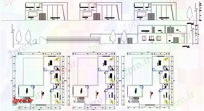 دانلود نقشه تئاتر چند منظوره - سینما - سالن کنفرانس - سالن همایشنما و طرحی طبقه کامل جزئیات مربوط به سالن های سالن جزئیات (کد66267)