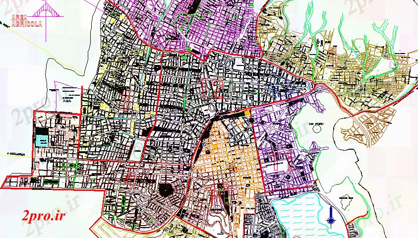 دانلود نقشه برنامه ریزی شهری نقشه شهرستان از Cochabamba شهرستان (کد66270)
