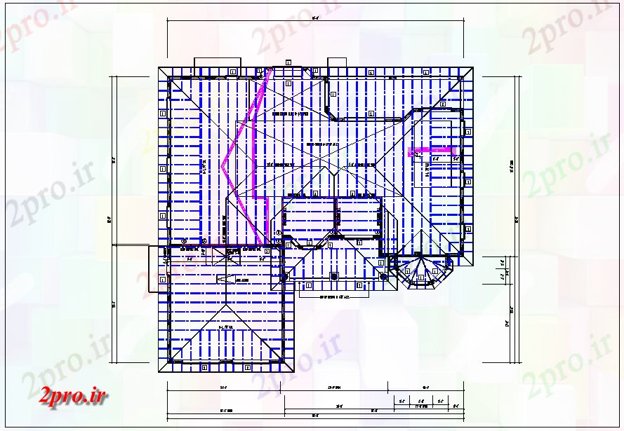 دانلود نقشه جزئیات ساختار خانه سقف طرح، پایه های طرحی ستون طرحی جزئیات (کد66281)