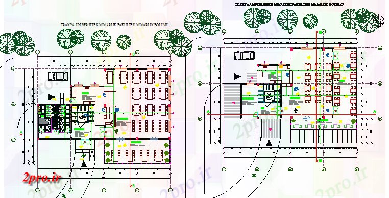 دانلود نقشه هتل - رستوران - اقامتگاه  محوطه سازی با طرحی ساختاری رستوران خانوادگی جزئیات (کد66657)