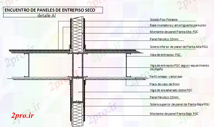 دانلود نقشه جزئیات ساخت و ساز جزئیات سازنده صفحه پنل بیرونی قاب فولاد   (کد66788)