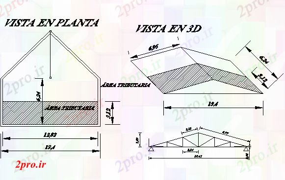 دانلود نقشه جزئیات ساخت و ساز جزئیات سقف فلزی ساخت و ساز (کد66957)