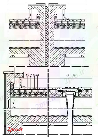 دانلود نقشه جزئیات ساخت و ساز ساخت و ساز سقف تخت جزئیات (کد66984)