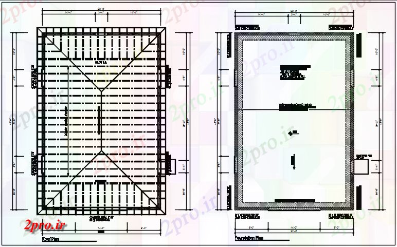 دانلود نقشه جزئیات ساخت و ساز طرحی سقف و پایه و اساس طرحی جزئیات (کد67029)