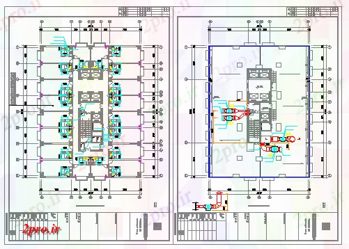 دانلود نقشه ساختمان اداری - تجاری - صنعتی طرحی پیشنهادی طراحی ساختمان شرکت 82 در 201 متر (کد67031)