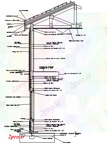 دانلود نقشه جزئیات ساخت و ساز ساخت و ساز سقف کات جزئیات (کد67045)