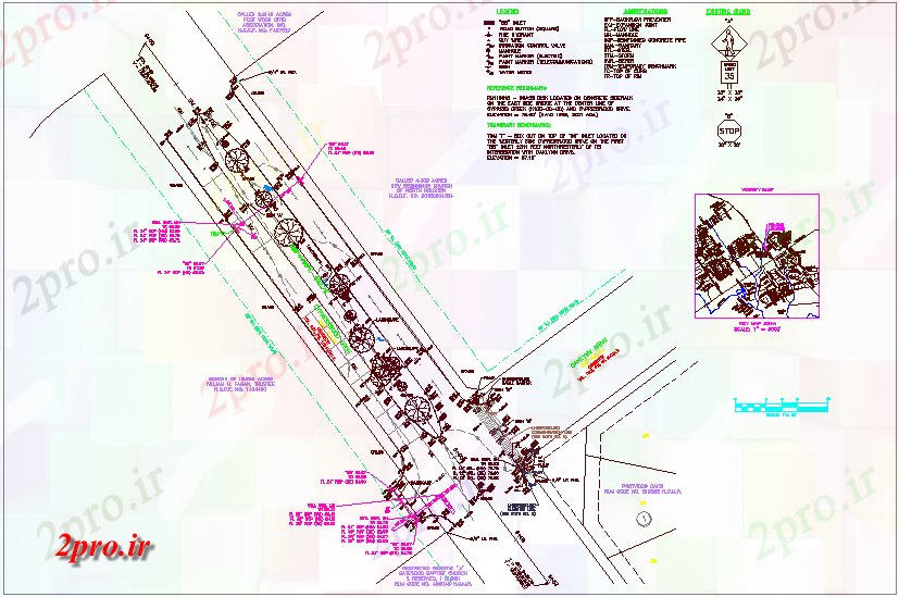 دانلود نقشه جاده و پل طراحی جاده ها با زیر زمین    (کد67073)