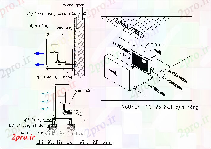 دانلود نقشه جزئیات ساخت و ساز ماشین های الکتریکی نصب در دیوار  (کد67089)