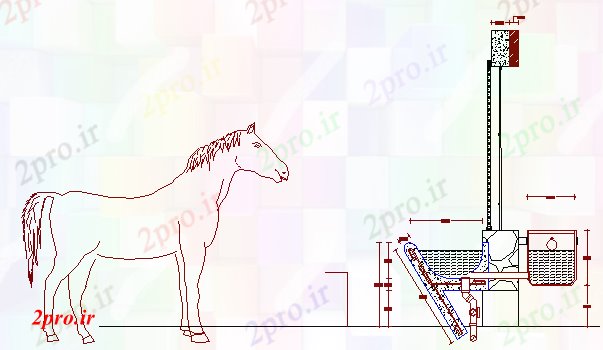 دانلود نقشه جزئیات ساخت و ساز آب قابل شرب مخزن آب از پایدار (کد67373)