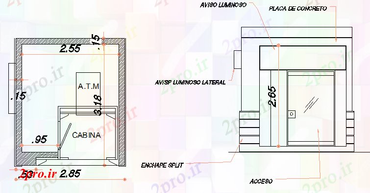 دانلود نقشه سایر بلوک ها خودپرداز معماری ماشین پروژه (کد67676)