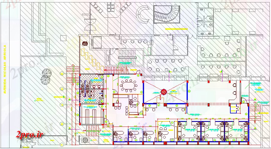 دانلود نقشه ساختمان اداری - تجاری - صنعتی ساختمان اداری Priمکس طرحی معماری جزئیات (کد67708)