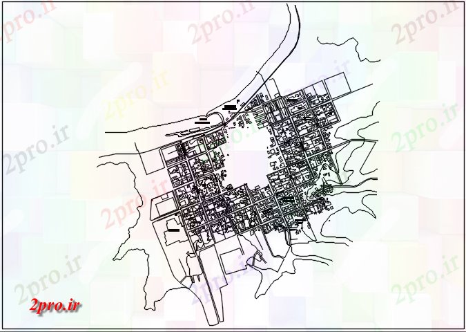 دانلود نقشه ساختمان مرتفعمنطقه طرحی در ساختمان به مساحت جزئیات 15 در 20 متر (کد67776)
