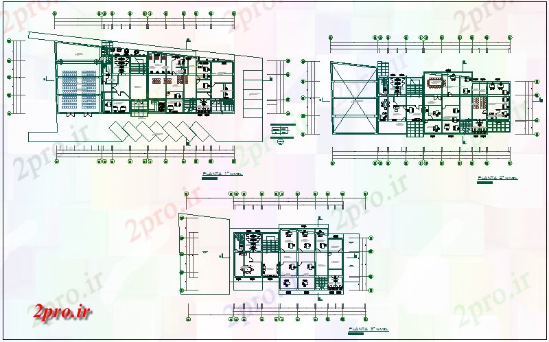دانلود نقشه ساختمان دولتی ، سازمانی دولت شهری طبقه ساختمان 19 در 46 متر (کد67852)
