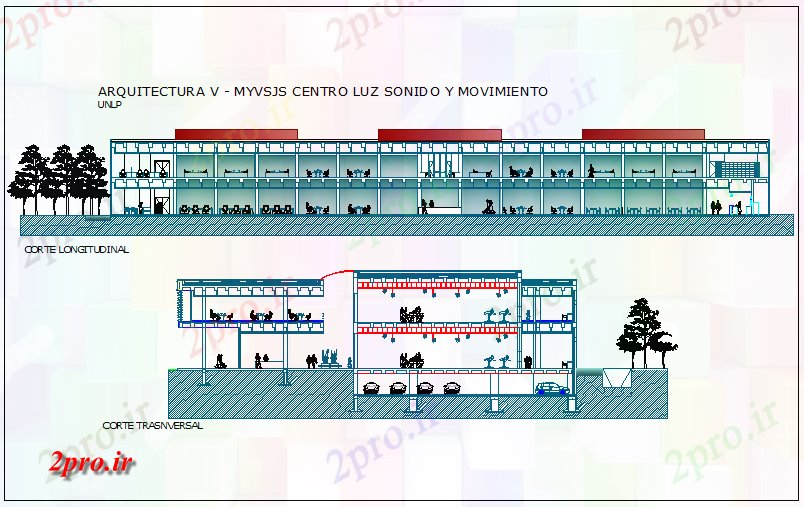 دانلود نقشه ساختمان دولتی ، سازمانی بخش با محور مختلف دولت ساخت 50 در 96 متر (کد67855)