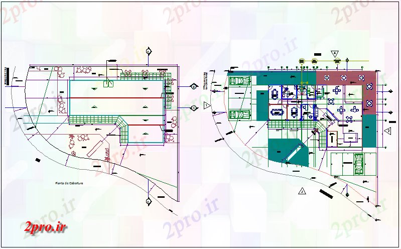 دانلود نقشه ساختمان اداری - تجاری - صنعتی طرحی دولت ساخت 17 در 23 متر (کد67875)