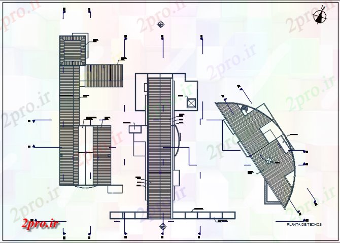 دانلود نقشه ساختمان اداری - تجاری - صنعتی جزئیات طرحی در خط وسط طرحی جزئیات (کد67985)