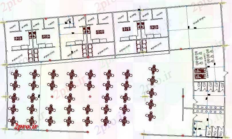 دانلود نقشه هایپر مارکت  - مرکز خرید - فروشگاه طرحی مرکز خرید ترمینال طرحی معماری جزئیات (کد68113)