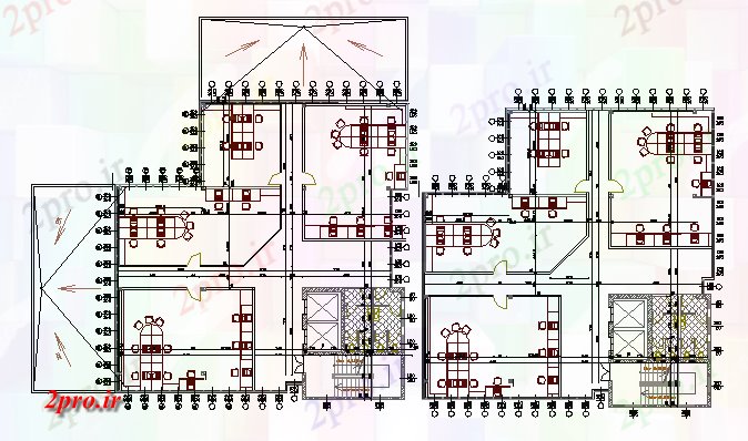 دانلود نقشه ساختمان اداری - تجاری - صنعتی طراحی کف از گاه مرکز کسب و کار (کد68158)