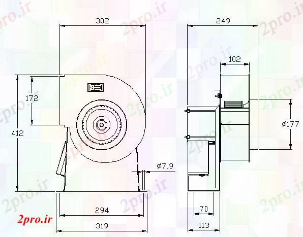 دانلود نقشه جزئیات ساخت و ساز گریز از مرکز حصار خراج پروژه معماری (کد68260)