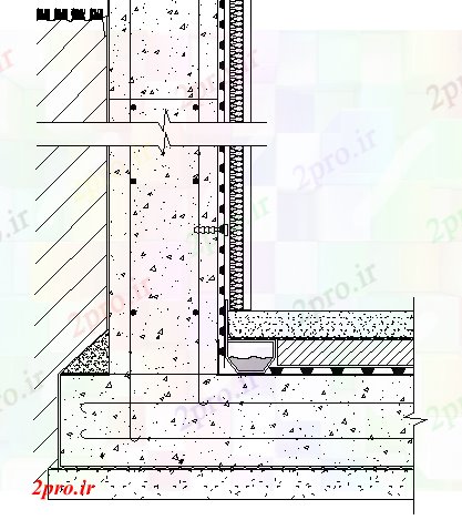 دانلود نقشه جزئیات ساخت و ساز آب زیرزمین تصحیح جزئیات سازنده  (کد68288)