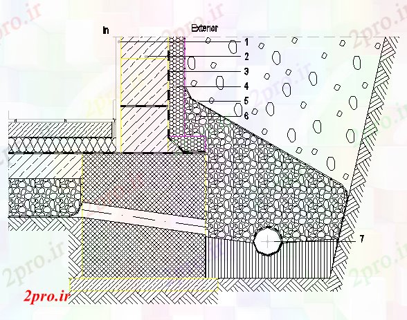 دانلود نقشه جزئیات ساخت و ساز جزئیات پایه و اساس از کف و دیوار ساخت و ساز (کد68297)