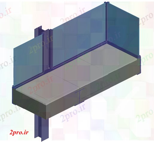 دانلود نقشه جزئیات ساخت و ساز طراحی تریدی از جزئیات دال کف خانه (کد68349)