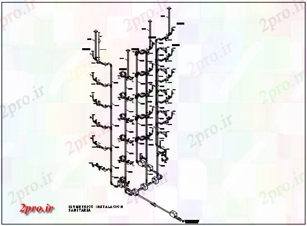 دانلود نقشه جزئیات ساخت و ساز طرحی نما ایزومتریک جزئیات (کد68437)