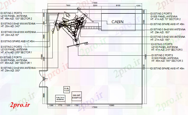دانلود نقشه معماری طراحی کابین از شهر الکتریکی برج (کد68475)