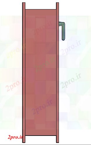 دانلود نقشه درب و پنجره طراحی تریدی از درب خانه تک جزئیات (کد68646)