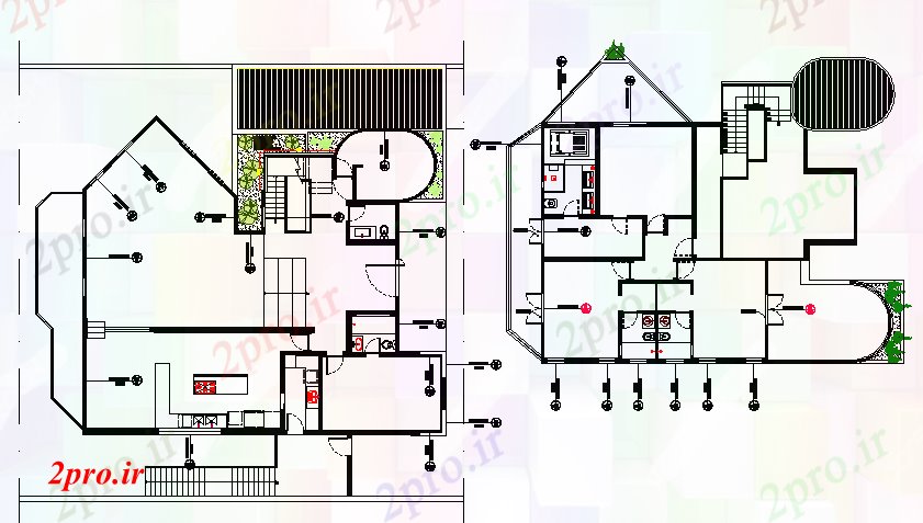 دانلود نقشه ورزشگاه ، سالن ورزش ، باشگاه طرحی های ورزشی شهرستان مرکز طرحی معماری جزئیات (کد68677)