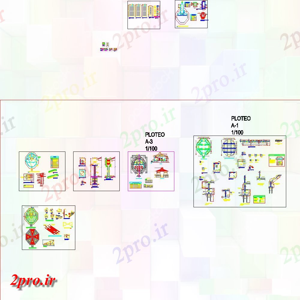 دانلود نقشه کمد دیواری لباس نما از توله  طرحی مبلمان هیئت مدیره  جزئیات (کد68770)