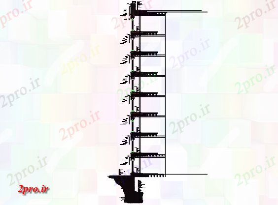 دانلود نقشه جزئیات ساخت و ساز جزئیات بخش  (کد68841)