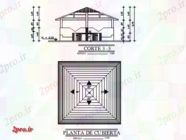 دانلود نقشه ساختمان اداری - تجاری - صنعتی بخش و جزئیات طرح (کد69013)