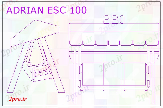 دانلود نقشه بلوک میز و صندلیجزئیات صندلی بازو باغ  (کد69087)