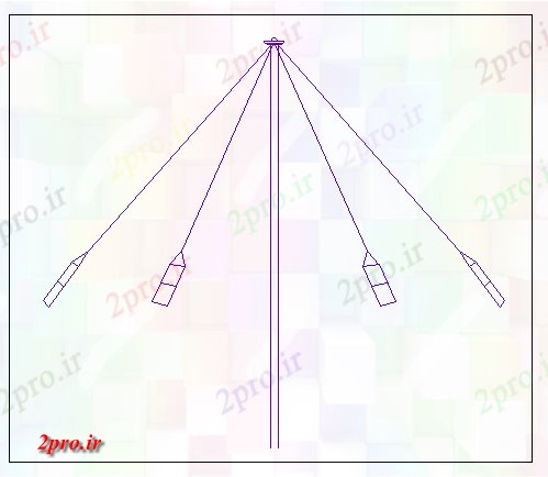 دانلود نقشه باغ جزئیات نوزاد چرخ فلک از باغ  (کد69322)