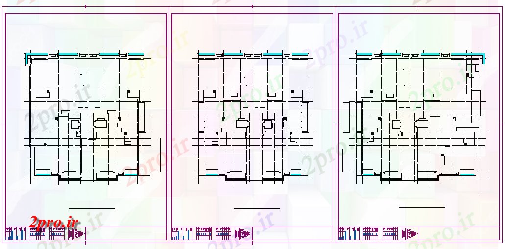 دانلود نقشه جزئیات ساختار بخش طرحی طبقه واحد B (کد69344)