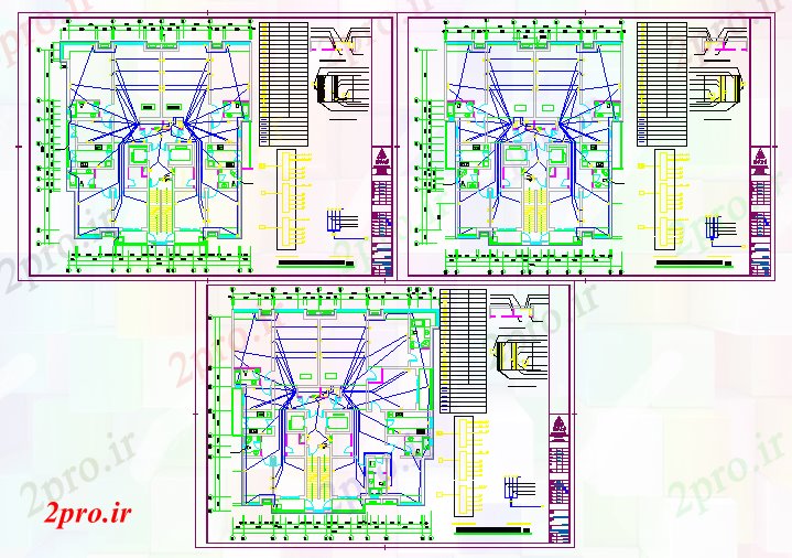 دانلود نقشه مسکونی  ، ویلایی ، آپارتمان  یک واحد بخش A 2-33 طرحی سطح ضعیف (کد69345)