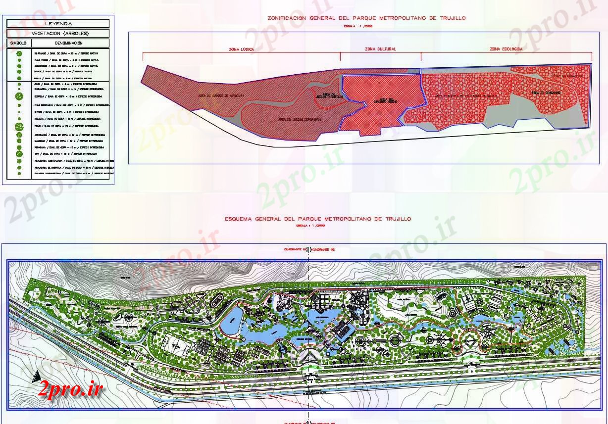 دانلود نقشه پارک - باغ    عمومی شهری محوطه سازی پارک زیست محیطی جزئیات (کد69391)