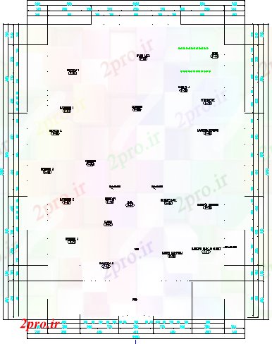 دانلود نقشه مسکونی  ، ویلایی ، آپارتمان  اولین جزئیات طراحی طبقه از پروژه خانه (کد69531)